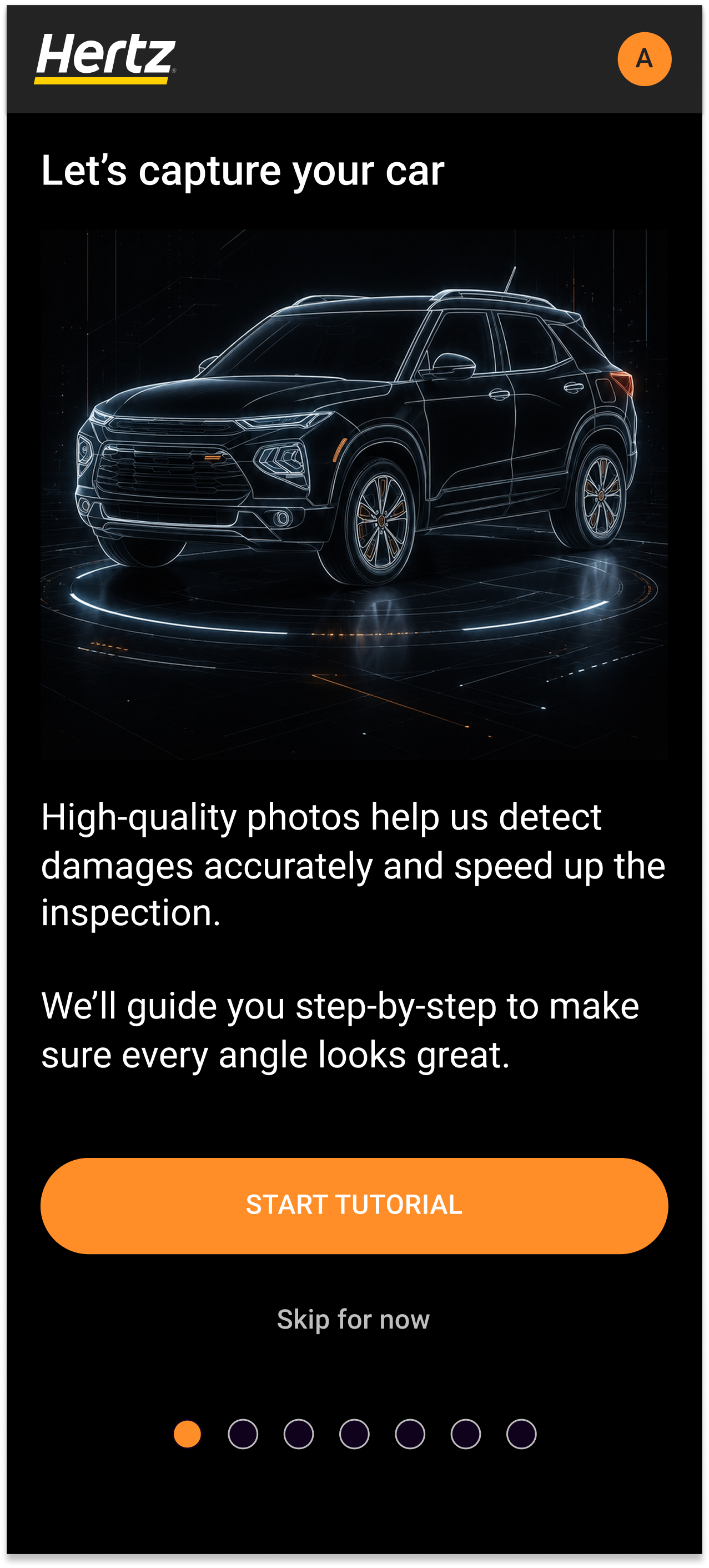 Let's capture your car tutorial screen
