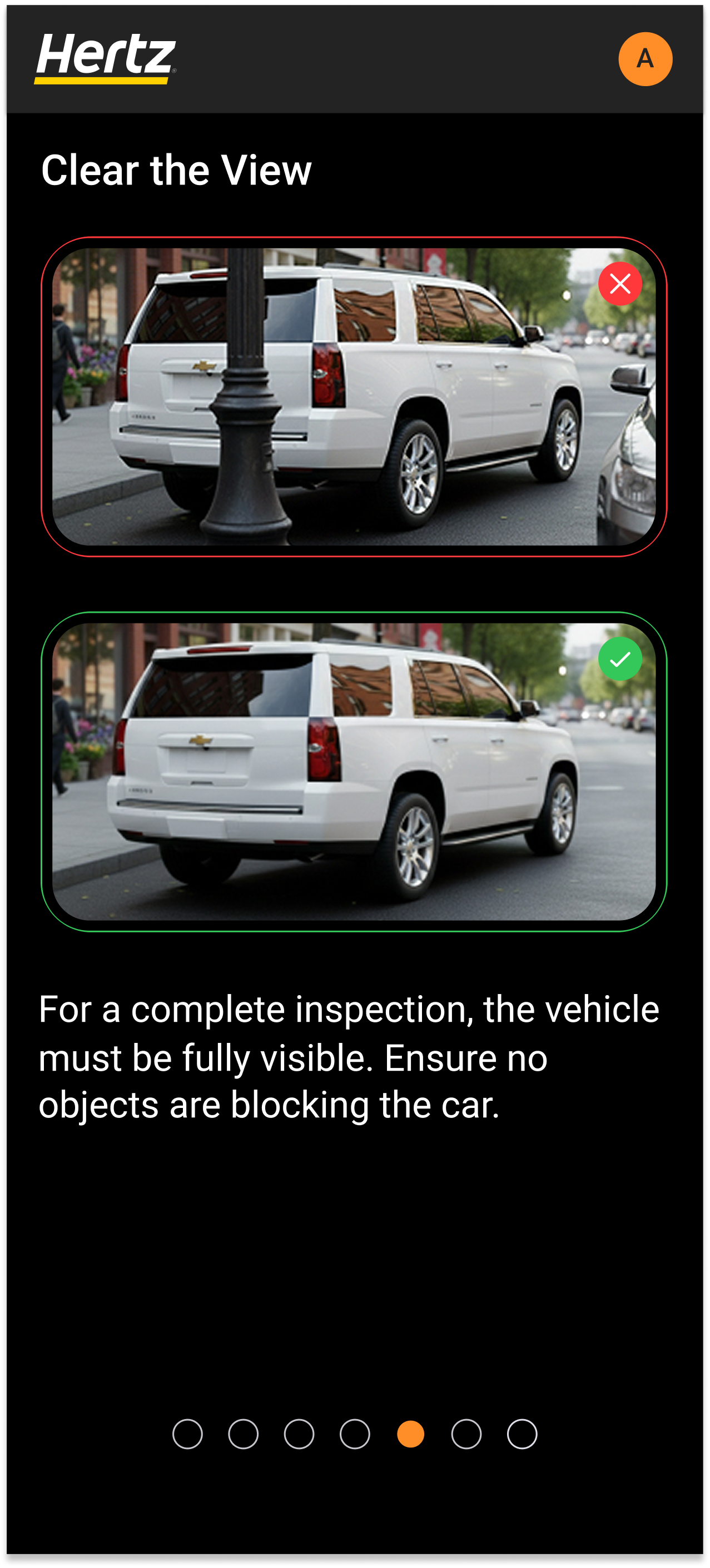 Clear the View tutorial screen