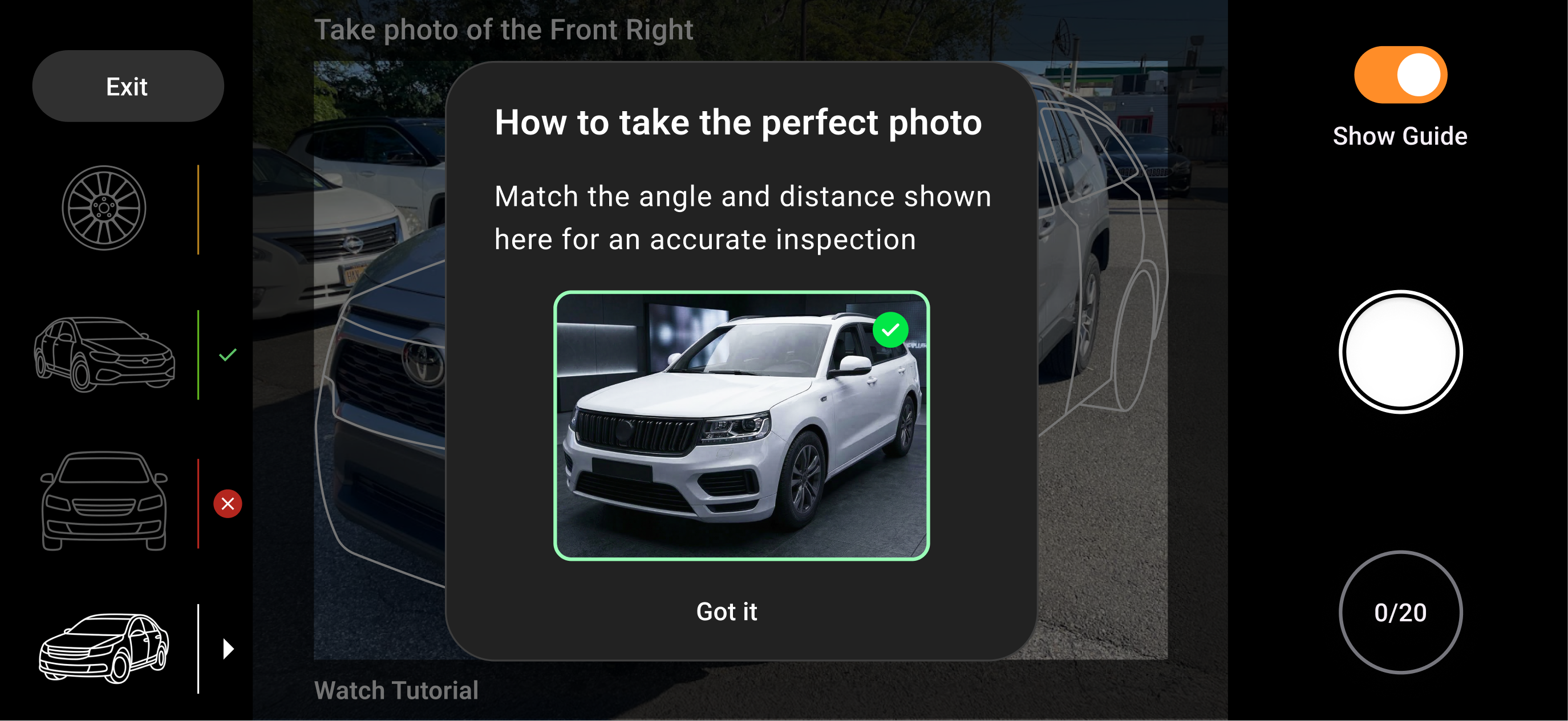 Front Right reference guidance prompt