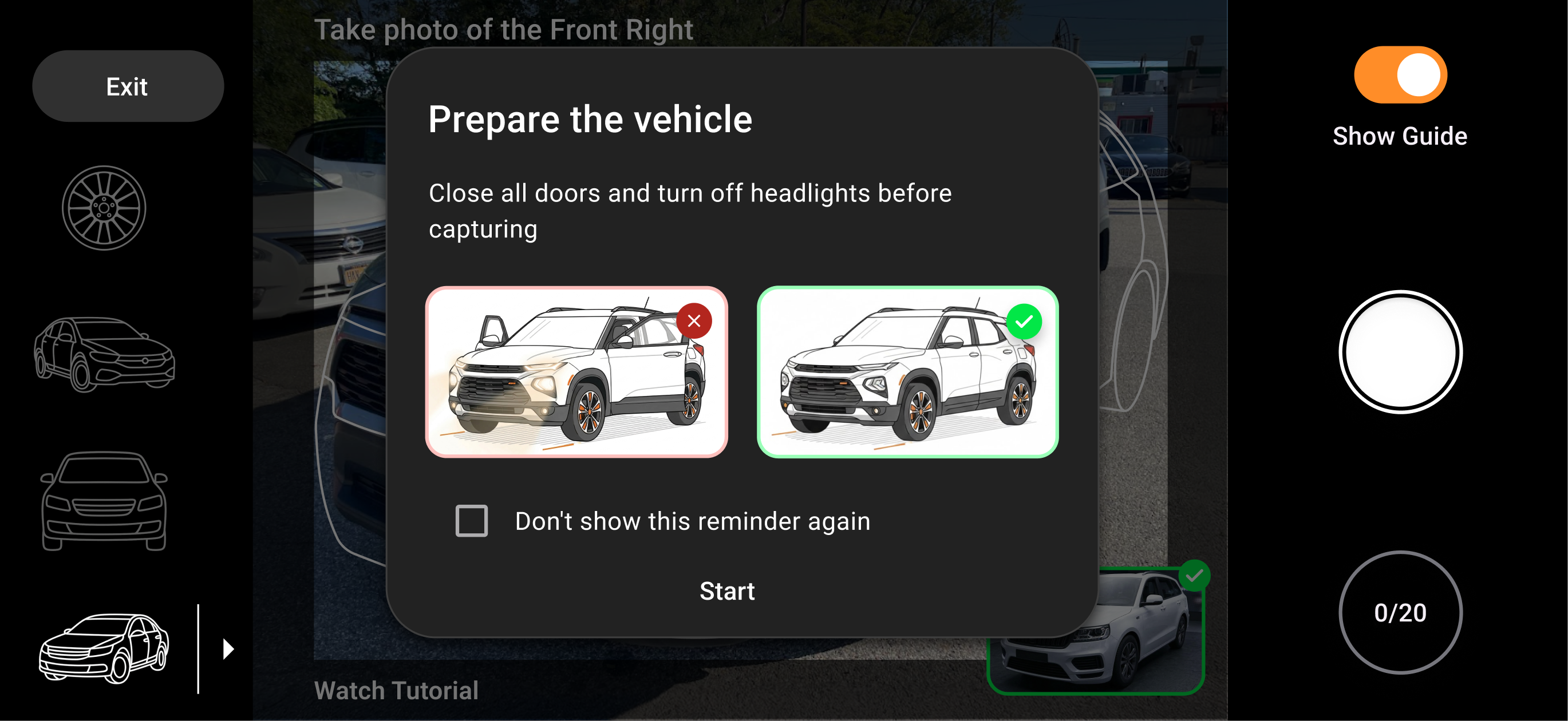 Prepare the vehicle guidance prompt